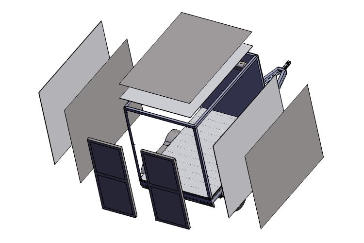 3D model design of box trailer 