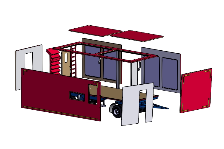 RV body 3D model design